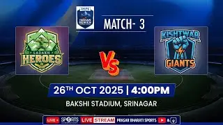 LIVE - Ladakh Heroes vs Kishtwar Giants - Indian Heaven Premier League 2025 Srinagar J&K | DD Sports