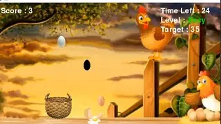 Python - Classic Egg Catcher Surprise game using pygame(with source code)