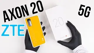 ZTE Axon 20 5G Sunrise Yellow - Worlds 1st Under Display Camera Unboxing + Gameplay - ASMR