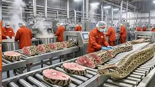 Inside a Snake Meat Factory: How Python Skin Becomes Luxury Jackets