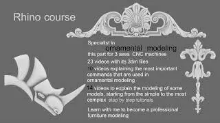 Rhino ornamental modeling course