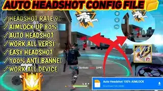 Free Fire Auto Headshot Config File🎯⚙️ No Blacklist + Aimbot Script 💯👽| FF Max Headshot Config File