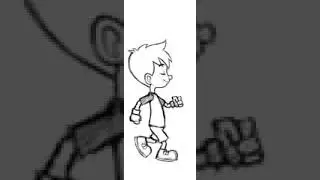 Boy running animation