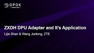 ZXDH DPU Adapter and It's Application - Lijie Shan & Wang Junlong, ZTE
