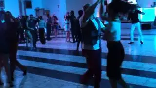 Chuy Martinez con Cindi Uribe Directora en Pa'La Rumba Academia de Baile, en Nsalsat Saltillo