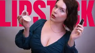 ASMR | 40 minutes of beautiful LIPSTICK application 💄big lips | lip gloss | tingly sounds