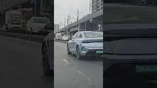 BYD Seal in Arctic Blue road presence #BYD #bydseal