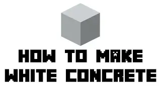 Minecraft: How to Make White Concrete #shorts #minecraft #minecraftshorts