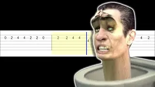skibidi toilet - season 7 (all episodes)(Easy Guitar Tabs Tutorial)