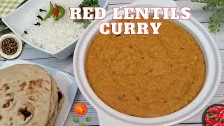 Red lentil Curry| Dhal lentil Curry| One Pot Lentil Curry Dish| Dhal Curry|Collaboration #polsambol
