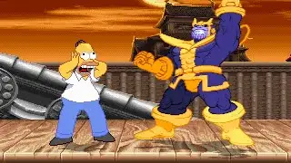 HOMER SIMPSONS vs THANOS - Epic Mugen Battle!