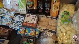 Grocery shopping from Lenta and the market
