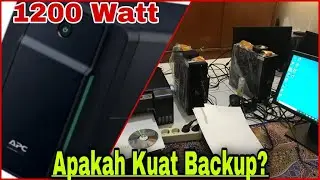 TES BEBAN DAN CARA MENGGUNAKAN UPS APC 1200WATT