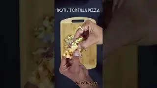 Hungry? Make Roti Pizza/Tortilla Pizza Recipe link in description #shorts  #rotipizza #tortillapizza