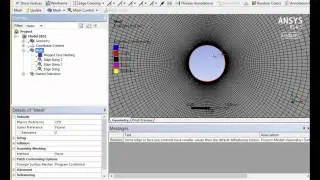 Flow Past a Cylinder – Estimation of Lift Force using User Defined Functions in Ansys - Mesh
