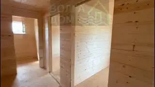 👀ВИДЕО-ОБЗОР, каркасный дачный дом 7х8м.