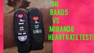 mi band 5 vs mi band 6 heart rate test!