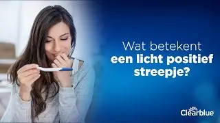 Betekenis van licht streepje op een zwangerschapstest - Clearblue