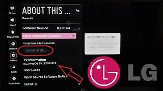LG SMART TV WebOS - How to Check for UPDATES ( NEW 2018 model )