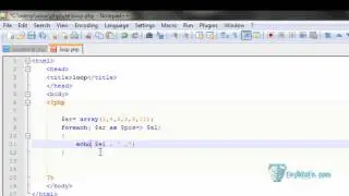 04 Conditional loops in php (while, for, foreach)