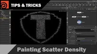 Houdini Painting Scatter Density