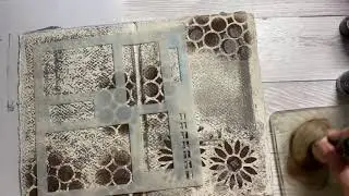 Lisa Horton Crafts|Time Lapse|Rag Book Page