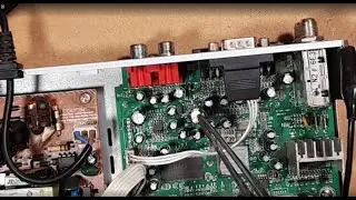 EVROSKY 4050s . Проблема с изображением (горизонтальные полосы) Ремонт globo 4100c