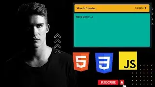Letter counter || javascript project for beginner || counter using html css and js || ASMR coding