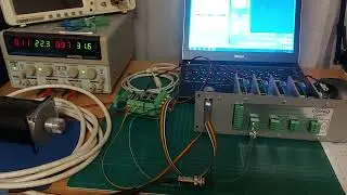 Testing of the SMCU3-4 control unit during high speed stepper motor revolution - 2000RPM