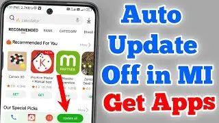 How to off Mi Get Apps auto update // Get Apps Auto update off in Mi 2022