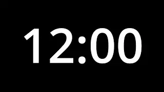 12 MINUTE TIMER - No Sound - Full HD 1080p - COUNTDOWN