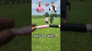 WHO DID WIN!? | Ronaldo or Messi ⚡SPEED CHALLENGE #shorts #viralvideo #trending #ronaldo #messi #vs