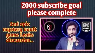2nd Epic store Mystery Vault Game discuss  Live with  Mr Banerjee Gaming | 2nd MYSTERY Game 2022