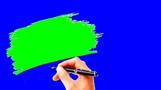 3D photo editing green screen background video//Green screen brush paint video