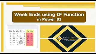 WeekEnds using IF - DAX | Power BI