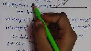 Pair Of Straight Lines Theorem 4 //Inter 1 st Year Maths 1B
