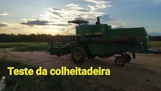 Testando a colheitadeira SLC 6200