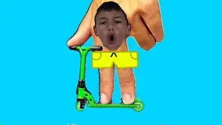 учу трюки на фингер САМОКАТЕ