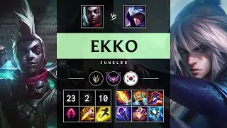 Ekko Jungle vs Talon: Triple Kill, Legendary - KR Master Patch 14.18