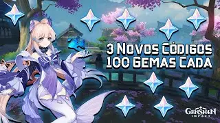 [Expirado] 3 Novos Códigos de Resgate (300 Gemas Grátis)  - Genshin Impact -