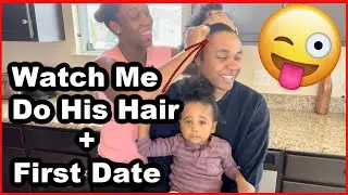 Curly Hair Routine on Husband : Get Ready With Me + Our First Date