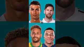 Mixing Ronaldo, Messi, Neymar and Mbappe✨#football #ronaldo #messi #neymar #mbappe