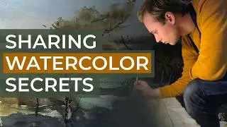 Urban landscape watercolor tutorial | Watercolor abstract painting with Prasad Beaven