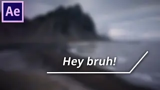 Lower Third After Effects tutorial 🎉 Simple one with mask