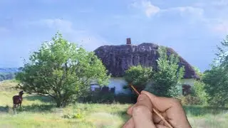 Drawing a landscape using multi-layer painting technology