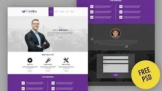 How to design template in Photoshop | Web UI/UX design Tutorial