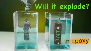 Exploding TNT in Epoxy. Mind-Blowing Experiment