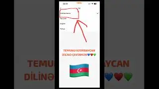 TEMU DA DİLİ AZƏRBAYCAN DİLİNƏ DƏYİŞMƏK 💙❤️💚 #short #shorts
