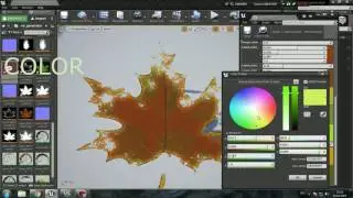 Leaf generator. Substance Designer in Unreal Engine 4