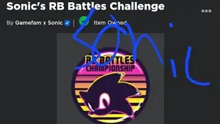 RB Battles Sonic Speed Simulator Badge! 🔵🦔